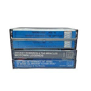 Smokey Robinson & The Miracles Cassette Tapes Lot 4 Great Songs & Performances